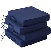 IASEAHK Patio Chair Cushions set of 4, navy blue front view