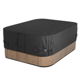 iBirdie Hot Tub Cover 93 x 83 inch black model front view