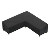 iBirdie Outdoor Sectional Cover front view in black
