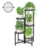 iDavosic.ly 5 Tier Plant Stand black front view