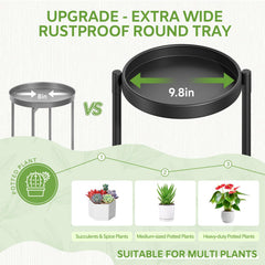 iDavosic.ly 5 Tier Plant Stand with large pots displayed
