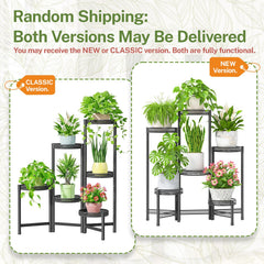 iDavosic.ly 6 Tier Plant Stand side view with potted plants