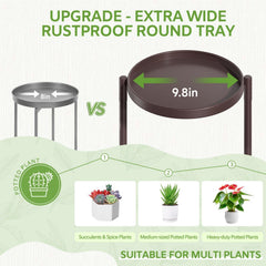 iDavosic.ly 7 Tier Plant Stand with 9.8 inch trays