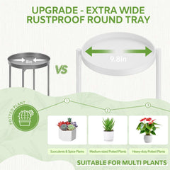 iDavosic.ly 7 Tier Plant Stand with potted plants on each tier