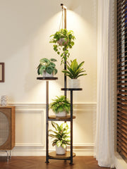 iDavosic.ly Hanging Plant Stand with 4 tiers front view