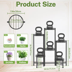 iDavosic.ly iron plant stand in outdoor setting