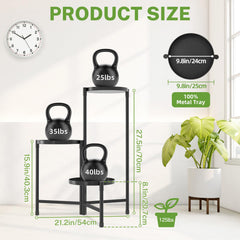 iDavosic.ly metal plant stand in garden setting