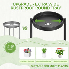 iDavosic.ly plant stand displayed with large potted plants