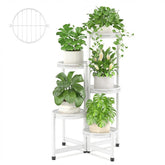 iDavosic.ly Plant Stand white model front view with five tiers
