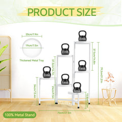iDavosic.ly Plant Stand with potted plants on trays