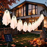 IDEAALS 10 PK Ghost Halloween Decor Lights front view