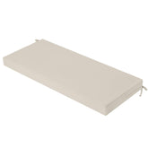 idee-home Outdoor Bench Cushion in light ivory, front view