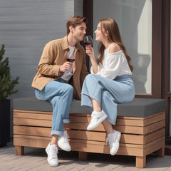 idee-home Outdoor Bench Cushion Waterproof side view showing thickness