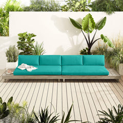 idee-home Outdoor Bench Cushion with high-density foam, side view