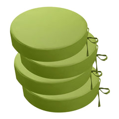 idee-home Outdoor Bistro Chair Cushions set of 4 in green, front view
