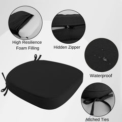 idee-home Outdoor Chair Cushion showing layered memory foam