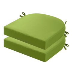 idee-home outdoor chair cushions set of 2 green front view