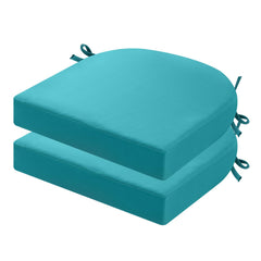 idee-home outdoor chair cushions set of 2 in peacock blue