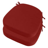 idee-home outdoor chair cushions set of 2, spice colour, front view