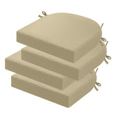 idee-home Outdoor Chair Cushions Set of 4 in Antique Beige front view
