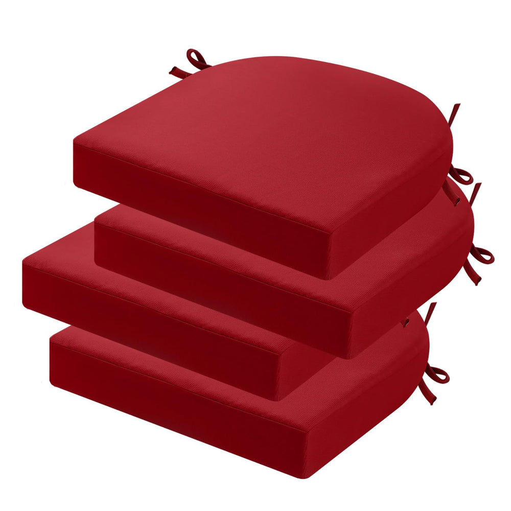 idee-home outdoor chair cushions set of 4 in lipstick red