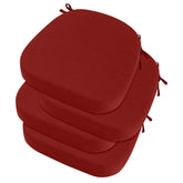 idee-home Outdoor Chair Cushions Set of 4 in Spice colour, front view