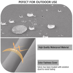 ideehome Outdoor Bench Cushion Waterproof showing hidden zip