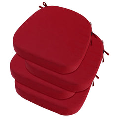 ideehome outdoor chair cushion set of 4 in red, front view