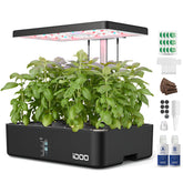 iDOO Hydroponics Growing System with LED lights, front view