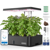 iDOO Smart Hydroponics Growing System with 12 pods front view