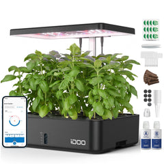iDOO Smart Hydroponics Growing System with 12 pods front view