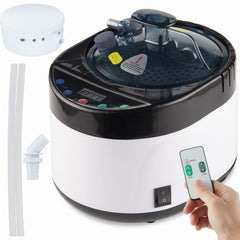 iDOTODO Portable Sauna Steamer front view with remote control