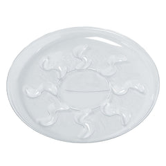 Idyllize 12 inch heavy duty plant saucer stacked