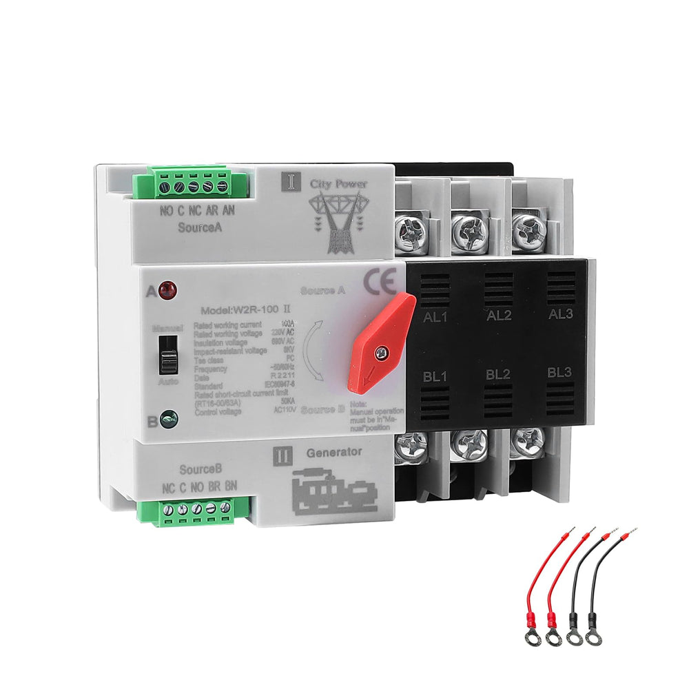 IGEYAPA 100A AC110V Automatic Transfer Switch front view