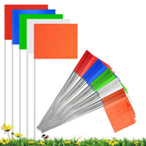 IKAYAS 50 pack yard flags PVC in assorted colours front view