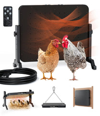 ILOJUST Smart Chicken Coop Heater front view with temperature settings