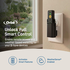 Included wall adapter for Orbit B-hyve Gen 2 Wi-Fi Hub
