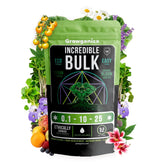 Incredible Bulk Organic Bloom support 1lb front view with packaging details