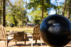 Inflated Bug Ball trap with sticky coating applied