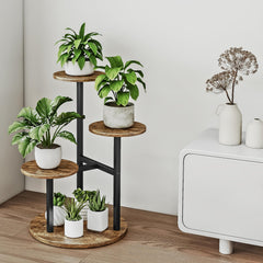 INGIORDAR 4 Tier Plant Stand outdoor display with flowers