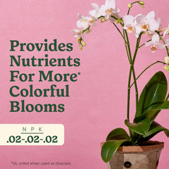 Ingredients list on Miracle-Gro Indoor Plant Food Mist for Orchids