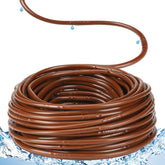 Innconee 250 ft drip irrigation tubing brown with emitters
