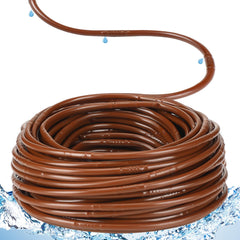 Innconee 250 ft drip irrigation tubing brown with emitters