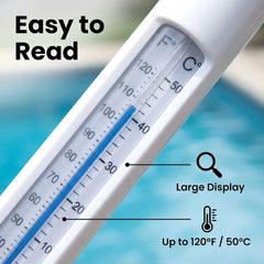 Inpool Floating Pool Thermometer with string detail