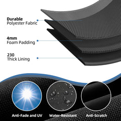 Inside view of TRAVELIT Grill Carry Bag with foam padding
