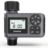 Insoma garden hose faucet timer front view with LCD display