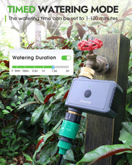 Insoma Remote Control Sprinkler Timer side view with water inlet