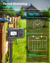 Insoma Sprinkler Timer settings dial and buttons