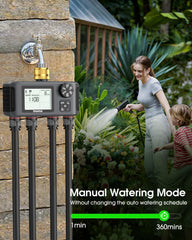 Insoma Sprinkler Timer with four outlets setup