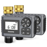 Insoma Water Timer front view showing the LCD display and control buttons